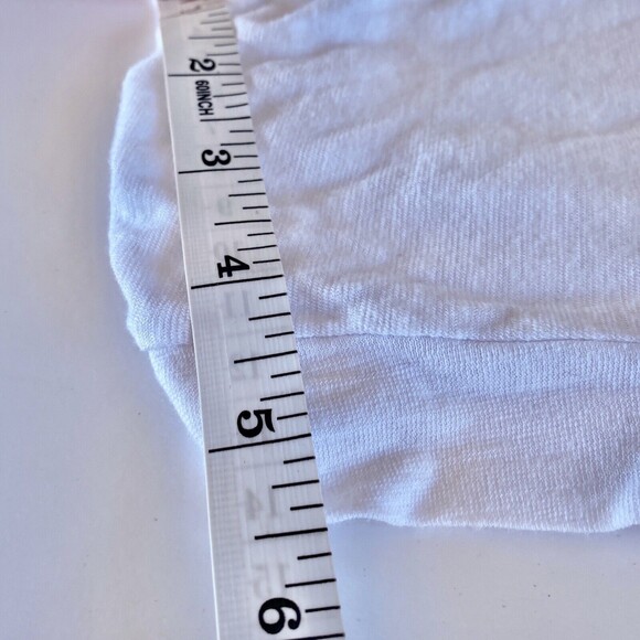 Calvin Klein Jeans White Aqua Blue Colorblock Cap Sleeve Top - Picture 12 of 12